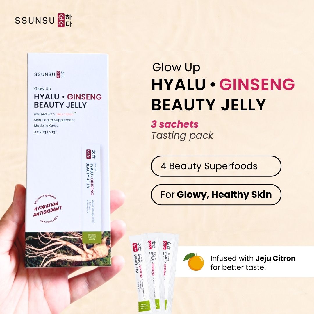 Glow Up Hyalu • Ginseng Skincare Jelly (Taster Pack of 3 Sachets)