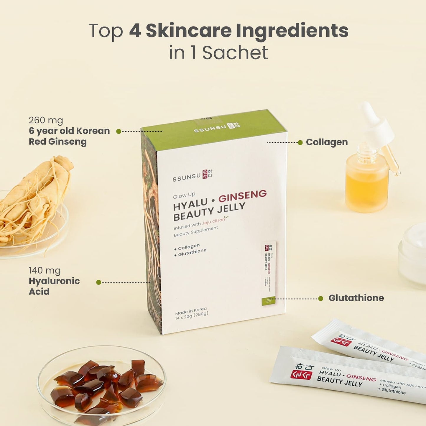 Glow Up Hyalu • Ginseng Beauty Skincare Jelly