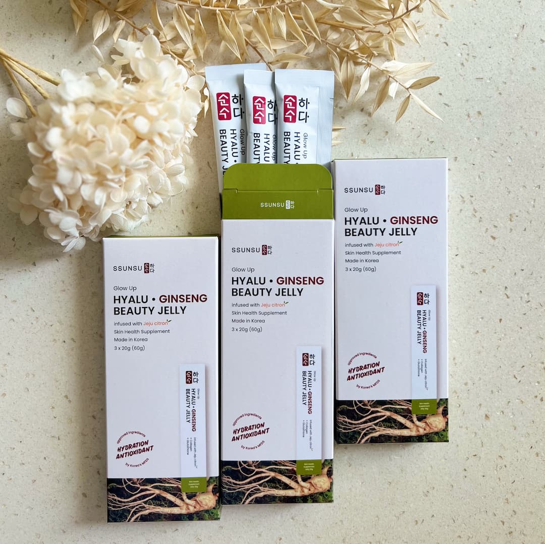 Glow Up Hyalu • Ginseng Skincare Jelly (Taster Pack of 3 Sachets)