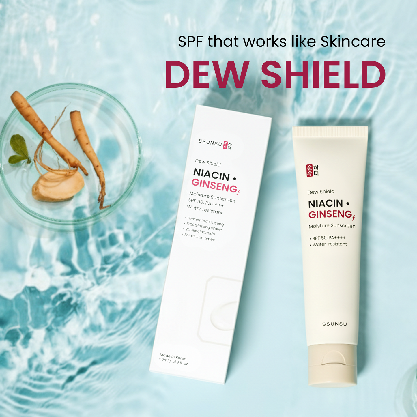 Dew Shield NIACIN • GINSENG Moisture Sunscreen