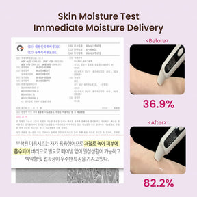Certified moisture test showing improvement